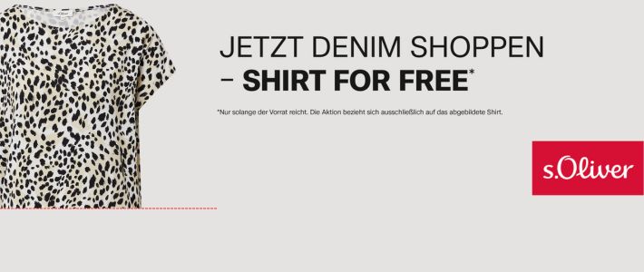 Denim kaufen – gratis Shirt erhalten!