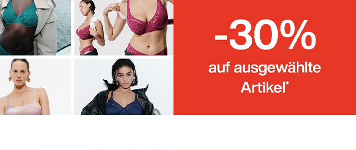 -30% auf ausgewählte Artikel bei Chantelle
