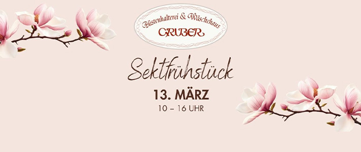 Sektfrühstück in unserer Büstenhalterei und Wäschehaus