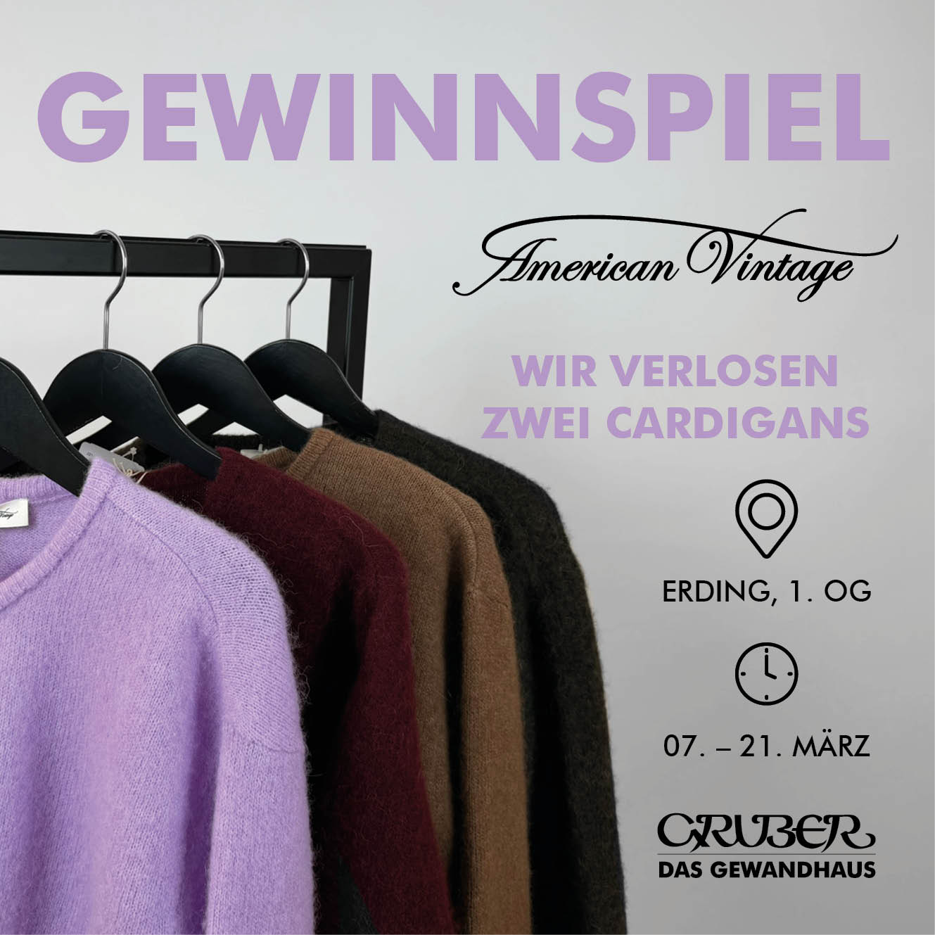 Wir verlosen zwei American Vintage Cardigans in Erding! 