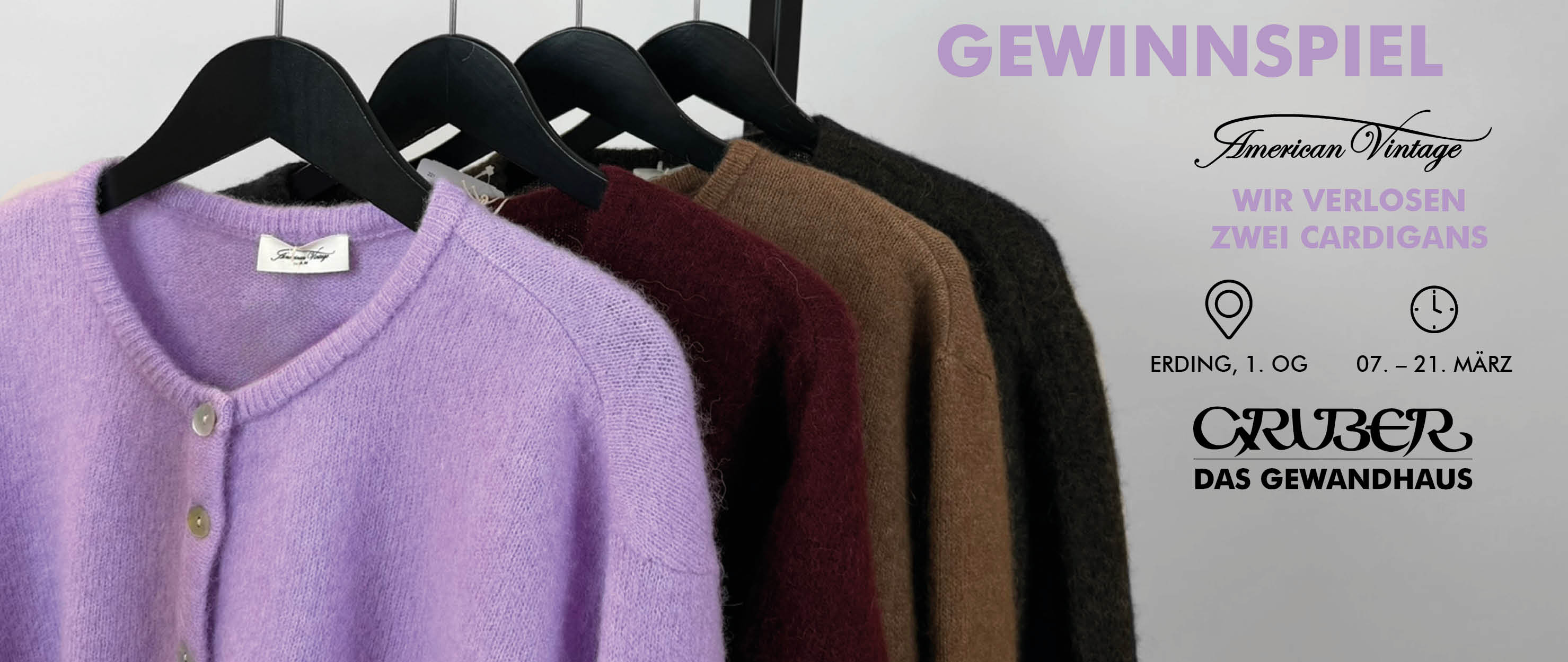 Wir verlosen zwei American Vintage Cardigans in Erding! 